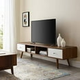 thumbnail image 1 of Modway Transmit Meuble TV en Bois 70 Pouces, 70 Pouces, Noyer Blanc, 1 of 4