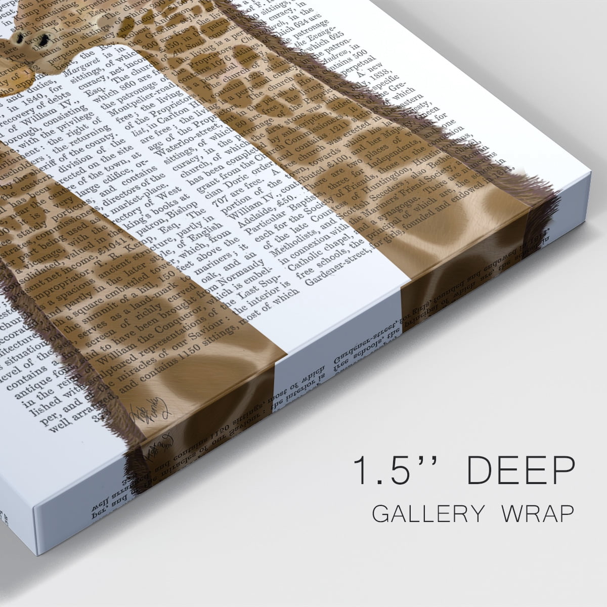 Giraffe Love Premium Gallery Wrapped Canvas - Ready to Hang