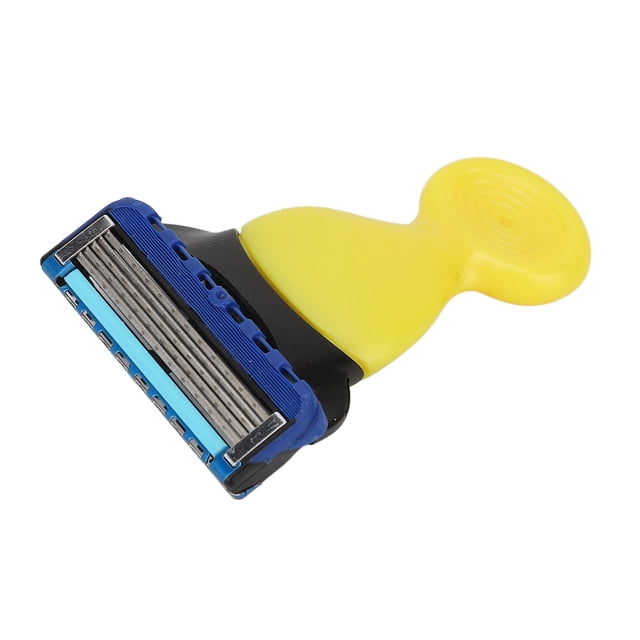 Blade , Portable Washable Removable Button Convenient Blade Head Men Shaving Razors For Men For Beard Yellow