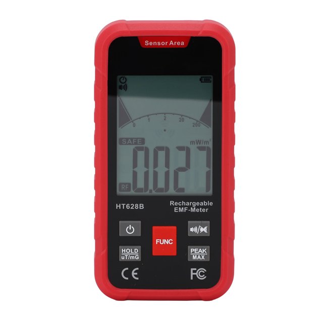 Probador de RadiofreCuencia, Detector de Radiació de Campo Electromagnético de Alta Precisión de 2.26 Pulgadas Lcd para Auto Auto Auto Off para actividades al aire Libre