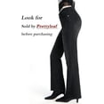 thumbnail image 2 of Prettyleaf Petite Women's 24"/26"/28"/30" Stretch Flare Jeans High Waisted Curvy Bootcut Denim Pants, 2 of 6