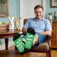 thumbnail image 5 of Funny Happy Easter Bunny Socks-Unique Gag Gifts for Men Women Teen Boys - Easter Valentines Christmas Birthday Gifts for Him Men Boyfriend Stocking Stuffer, 5 of 7