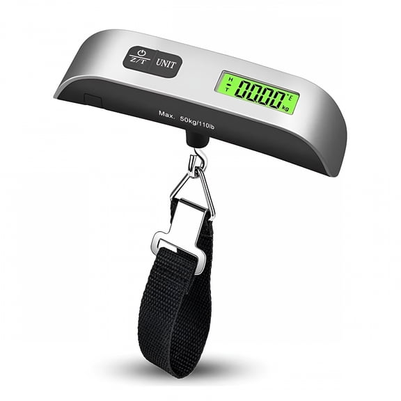 GJX Luggage scale, portable digital hanging luggage scale for travel, suitcase weight scale, 50 kg