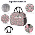 thumbnail image 4 of Womens Pioneer Flower Floral Print Pattern Lunch Box for Work,Insulated Lunch Bag for Women,Loncheras Para Mujer,Leakproof Adult Lunch Bag for Work,Beach,Travel,Picnic,Camping, 4 of 6