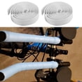 thumbnail image 4 of Road Bike Bicycle Cork Handlebar Bar Grip Wrap Tape + 2 Bar Plugs-White,1 x Roll Bicycle Handlebar Tape (pair) 1 x Bar Plugs (pair),White, 4 of 8