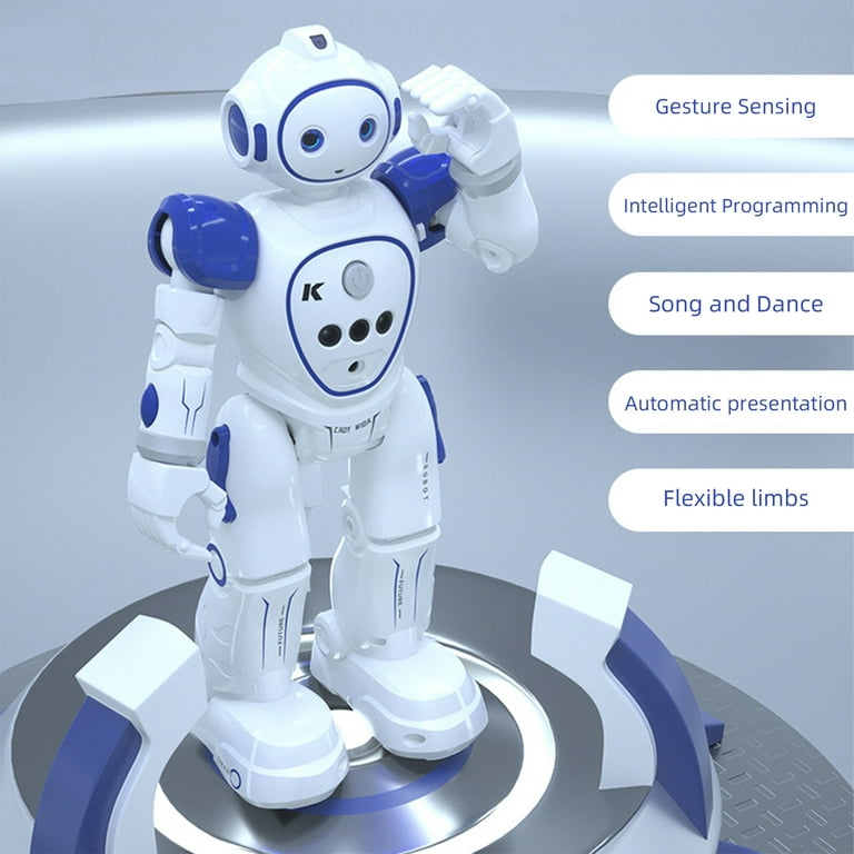 Rc Robot Jouet, Gesture Sensing Remote Control Robot pour les enfants de 3  + ans Garçons Filles Cadeau d'anniversaire, chaud!
