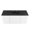 thumbnail image 6 of Render 48" Wall-Mount Bathroom Vanity-EEI-5801-CHA-BLK, 6 of 6