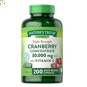 Nature's Truth Triple Strength Cranberry Concentrate 30,000 Mg (200 Ct.)