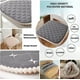 thumbnail image 4 of Xiao Hua Cojín para silla con lazos para comedor, suave y cómodo, de espuma viscoelástica texturizada con respaldo antideslizante, cojines verdes para comedor interior, juego de 3, 4 of 4