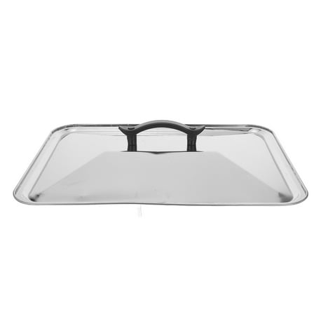 GOOHOCHY Anti Oil Splashing Cover Rectangular Stainless Steel Pot Lid 40x30cm 1Set