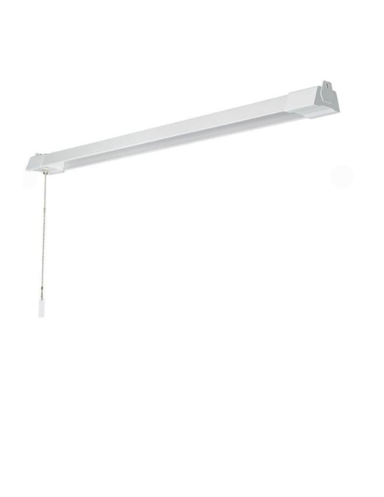 ETI 3' LED White Shop Light with Pull Chain, 3000 Lumens, 4000K Bright White, 120V