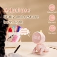 thumbnail image 2 of Kids' Unicorn Alarm Clock with Night Light - 3 Alarm Settings, Count Up/Down Timer, Snooze Function, 6 Ringtones, Adjustable Volume & Brightness, 1200mAh Rechargeable Battery (ABS+PC+Silica Gel,, 2 of 7