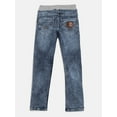 thumbnail image 2 of Chopper Club Boys Slim Fit Stretch Denim Jeans, Premium 3x1 Cotton Fabric with Rib Waistband, Button, Zip & Drawstrings, Sizes 5-18, 2 of 6