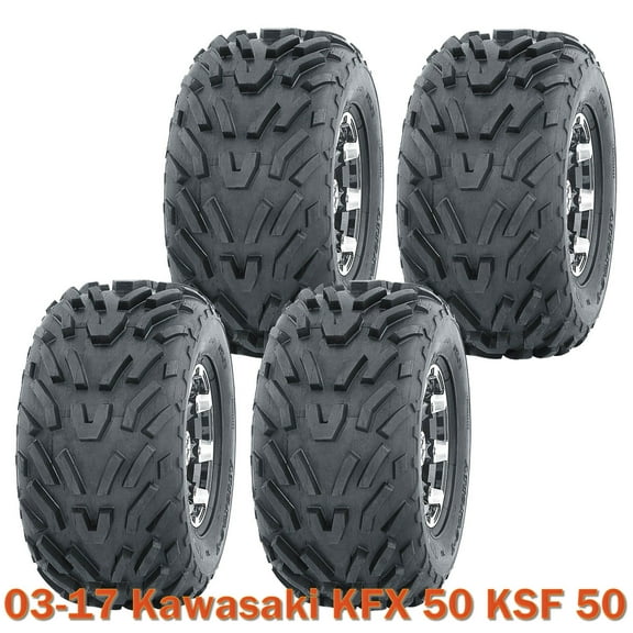 2003-2017 Kawasaki KFX 50 KSF 50 ATV complete Set of tires 16x8-7 4PR