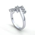 thumbnail image 2 of Genuine 2ctw Round Cut Diamond Ladies Bridal Fancy Leaf Anniversary Wedding Band Solid 14K Rose, White or Yellow Gold IJ SI2, 2 of 3