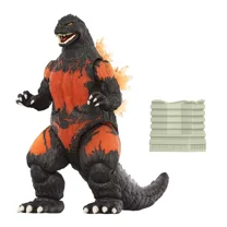 Super7 Burning Godzilla Toho Super Kaiju Articulated Action Figure 5.5-Inch Scale with Destroyed Building Accessory