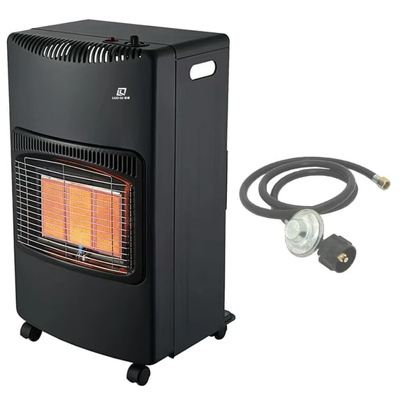 Calentador Portátil de Gas VentDepot 1 Pza 14330Btus 4200W Gas LP Control Manual Infrarrojo Sin Tanque Manguera 0.5m