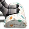 thumbnail image 3 of BBQ Foot Rest, Illustration of Repeated Colorful Retro Style Barbecue Grill Elements Food Party Print, Non-Slip Backing Ergonomic Memory Foam Leg Support for Office, Multicolor, by Ambesonne, 3 of 5
