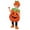 c-Orange, variant on Bigetiay Baby Boys Girls Sleeveless Halloween Pumpkin Hoodie Romper Bodysuit with Shoes, Size 6-12 Months