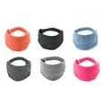thumbnail image 4 of IBASETOY 6pcs Simple Design Headbands for Women's Hair Cloth Keeps Hair Out of Face Black, 4 of 7
