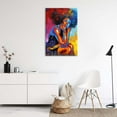 thumbnail image 4 of HFDF Black Women Wall Art Black Queen Artwork Black Art Wall Decor African American Abstract Art Patg (color04,less) 8x10inch Unframed, 4 of 5