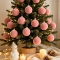 thumbnail image 5 of Bxaolu 12Pcs Velvet Christmas Decorations Balls, Christmas Ornaments for Xmas Tree Decor, Flocked Ball for Family Holiday Party Hanging Decoration, 5 of 8