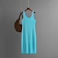 thumbnail image 2 of Sleeveless Tank Dress for Women Casual Loose Summer Sundress Flowy Soft Cotton Beach Midi Dresses, 2 of 4