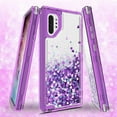 thumbnail image 3 of Samsung Galaxy S20 Ultra Case, Liquid Glitter Waterfall Phone Case Cover for Galaxy S20 Ultra - Purple/Clear, 3 of 6
