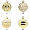 thumbnail image 3 of Bolas de Navidad Adornos de bolas de árbol de Navidad inastillables Decoraciones para árboles de Navidad Banquete de boda Decoración para el hogar Ganchos de 2.36 pulgadas incluidos Vhermosa 0915-WMZL-2224-2, 3 of 7