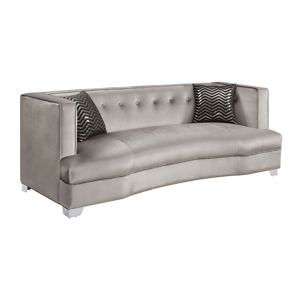 Bling Game Metallic Platinum Sofa