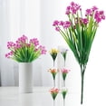 thumbnail image 2 of Eguiwyn Realistic Artificial Flowers Outdoor UV Resistant Flowers Plastic Flowers Artificial Outdoor Flowers Bulk UV Resistant Fake Plants for Decoration, Pink, 2 of 9