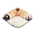 thumbnail image 4 of Cama túnel para gatos cálida de invierno, juguete interactivo ligero portátil, juego de cabaña Amarillo, 4 of 8