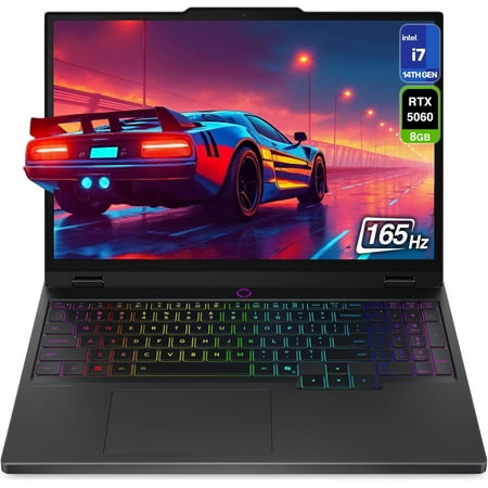 Lenovo Legion 5i AI-Powered Gaming Laptop, Intel i7-14700HX, 32 GB DDR5 5600, 2 TB PCIe SSD, 15.1" WQXGA (2560x1660) Display, Nvidia G-Force RTX 5060, 24-Zone RGB Backlit, W11 Home, Eclipse Black