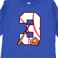 thumbnail image 4 of Inktastic Baseball Third Birthday Three Years Old Boys or Girls Long Sleeve Toddler T-Shirt, 4 of 5