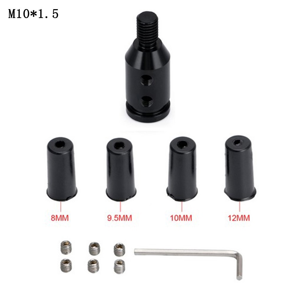 Universal Aluminum Shift Knob Shifter Adapter M12x1.25mm M10x1.5mm