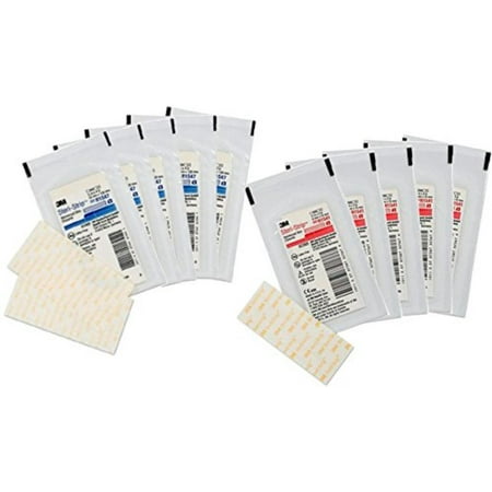 Health Care 3m Steri Strip (3M Steri-Strip Reinforced Sterile Skin Closures, 10 Pack Variety Pack, Variety Pack of 2 sizes: 1/2 x 4 and 1/4 x 3 By)