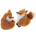 thumbnail image 5 of Simulation Plush Fox Toy Fox Decor for Decoration 2Pcs, 5 of 5