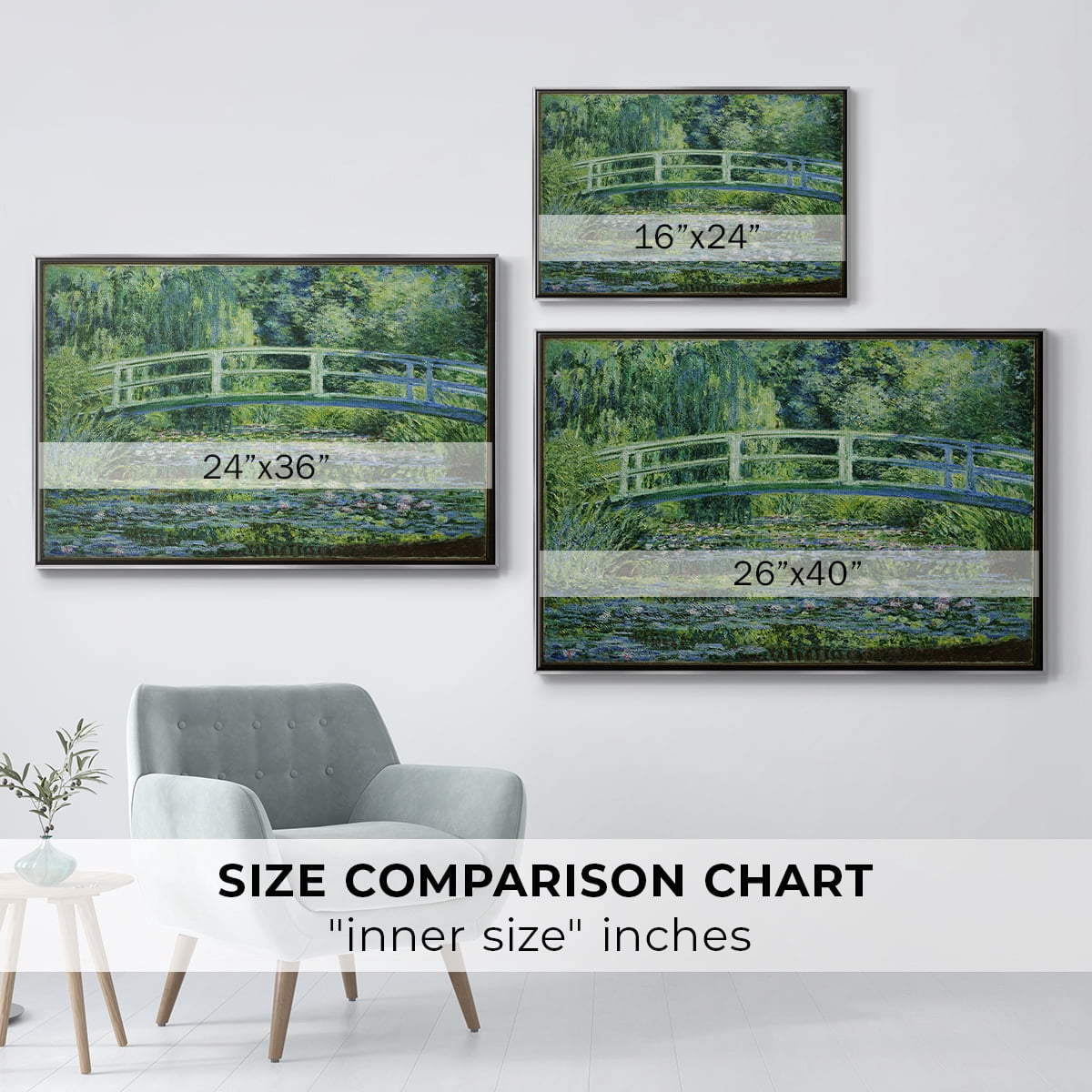 Vintage Landscape-CI By Wexford Home Framed in Silver Wood Gallery Wrapped Canvas 27 in. x 41 in.