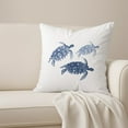 thumbnail image 6 of Creative Products Watercolor Sea Turtles 18x18 Spun Poly Pillow, 6 of 9
