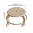 thumbnail image 4 of YYV Tabouret Bas à Roues Pivotantes avec Roulettes Banc à Chaussures Mobile en Plastique Tabouret Roulant pour Maison Salon Entrée Garage Siège à Rotation Fluide Design Pratique Compact, 4 of 7