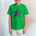 thumbnail image 2 of Gubotare 4th of July Shirts for Boys Boys Girls Graphic Printed T-Shirts Unisex Short Sleeve Summer tees (Green,Size 11-12 Years), 2 of 4