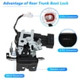 thumbnail image 4 of Actuador de bloqueo del maletero Unique Bargains para Toyota Sequoia Limited SR5 2001-2007 4.7L V8 No. 931861/693010C010/646800C010/746-848, 4 of 7