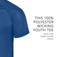 thumbnail image 3 of Augusta sportswear Boy's Attain Wicking Two Button Baseball Jersey, 3 of 5