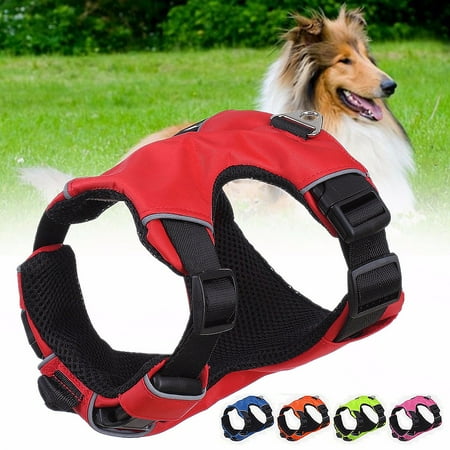 Mesh Nylon Padded Reflective Safety Pet Service Dog Vest Puppy Mesh Nylon Padded Reflective Safety Pet