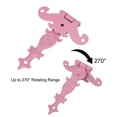 thumbnail image 4 of Uxcell 3.5 Inch Door Tee Hinge, 8Pack T-strap Hinges Retro Decorative Hinge, Pink, 4 of 6