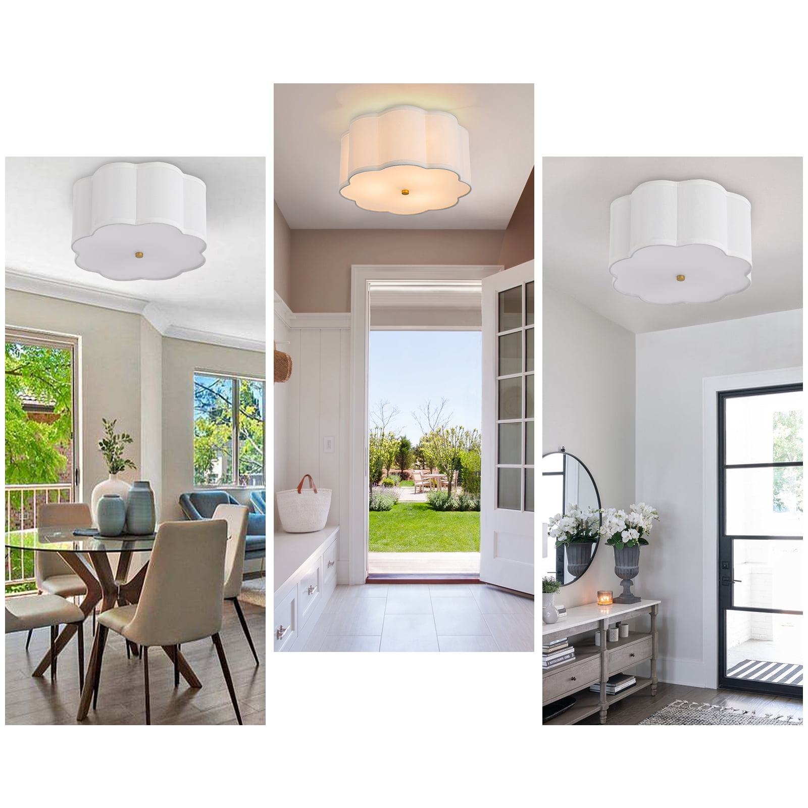Flush Mount Ceiling Light, Ceiling Light Fixture, Ceiling Lamp For Living Rooms, Bedrooms, Kitchens, Dining Rooms, Entrances
