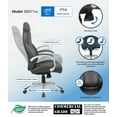 thumbnail image 2 of Boss Office Products Executive Hinged Arm Chair in Black, 2 of 7