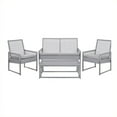 thumbnail image 1 of Safavieh Ensemble Extérieur en Aluminium Shawmont Gris, 1 of 1