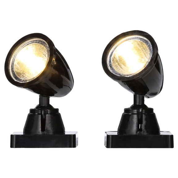 Holiday Time Light-Up LED Battery-Operated Christmas Village Spotlights, 2 Count