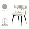 thumbnail image 2 of Meridian Furniture Rheingold Cream Velvet Dining Chair (Set of 2), 2 of 7